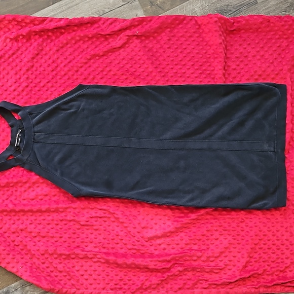 BCBGMAXAZRIA Dress Black Large ribbed high neck fabric is magic - Picture 1 of 6